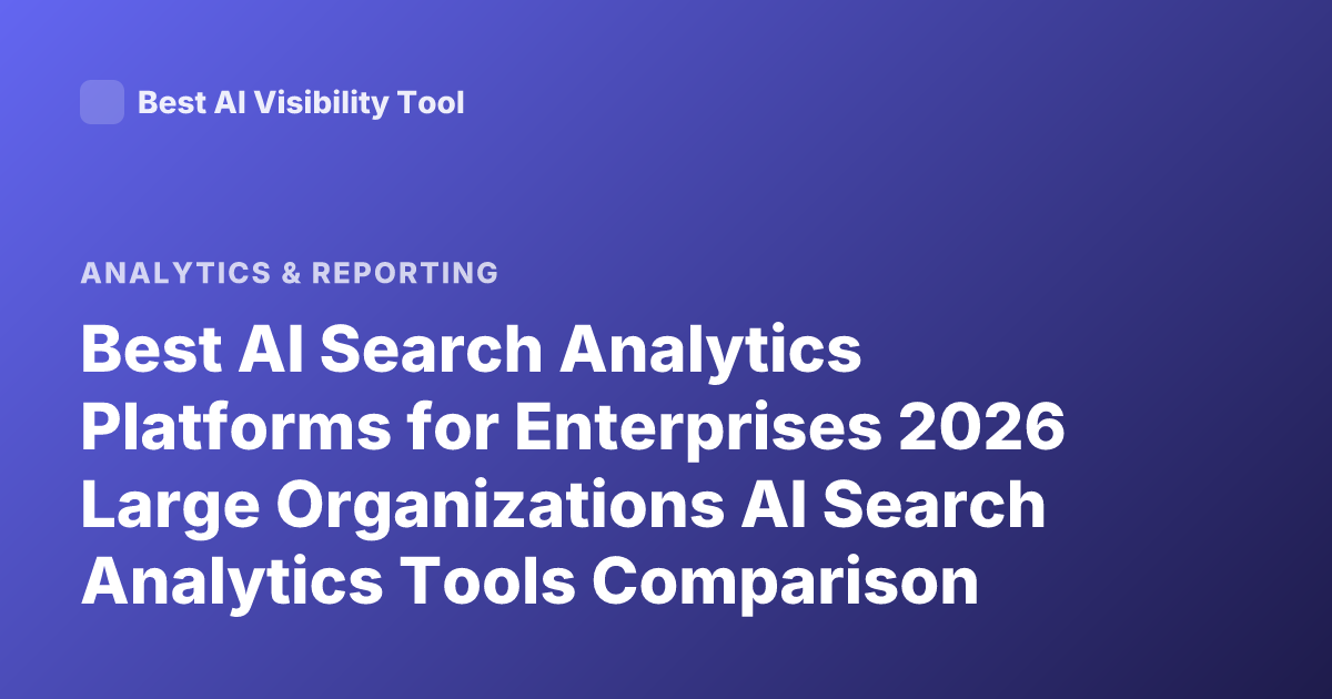 Best AI Search Analytics Platforms for Enterprises 2026 Large Organizations AI Search Analytics Tools Comparison Elastic Algolia Coveo Azure AI Search Google Vertex AI Search Enterprise