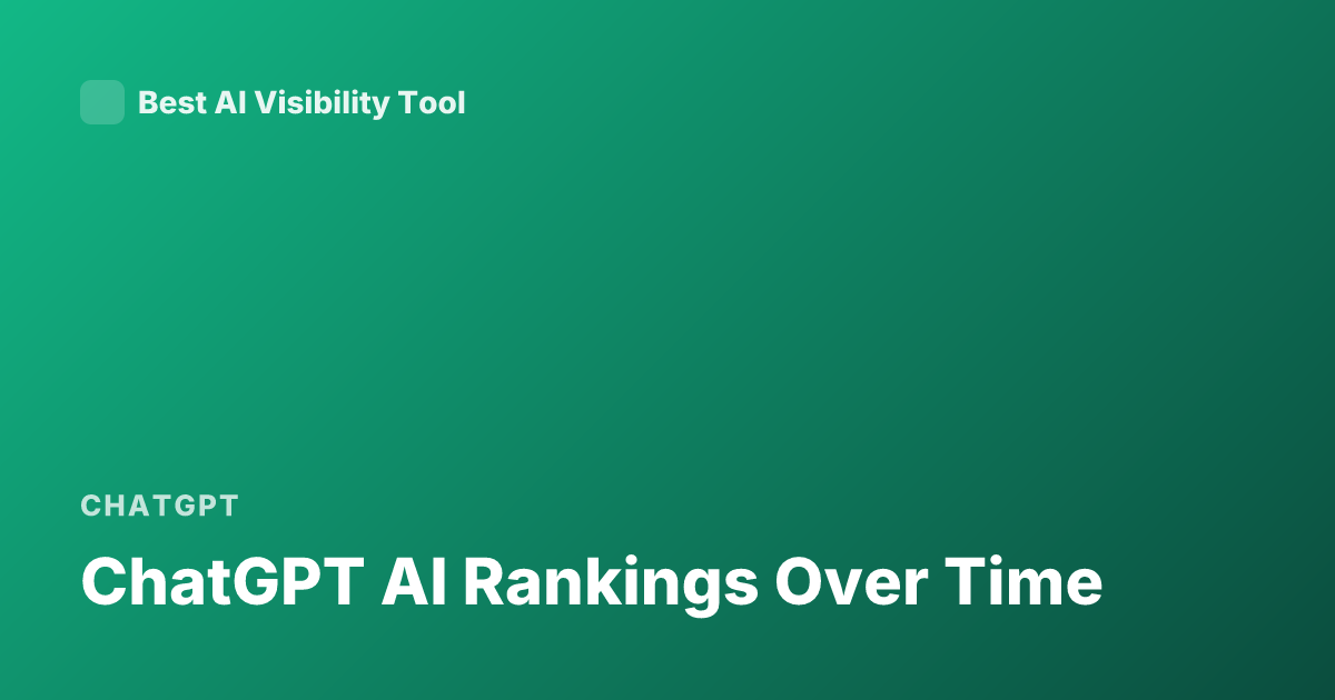 ChatGPT AI Rankings Over Time