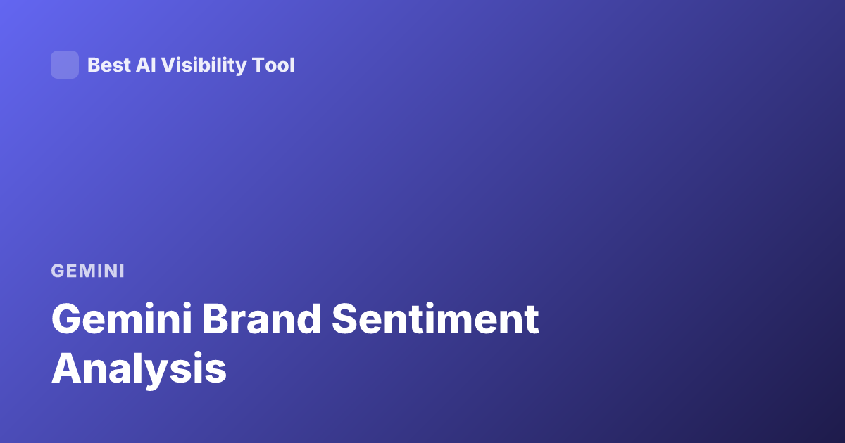 Gemini Brand Sentiment Analysis
