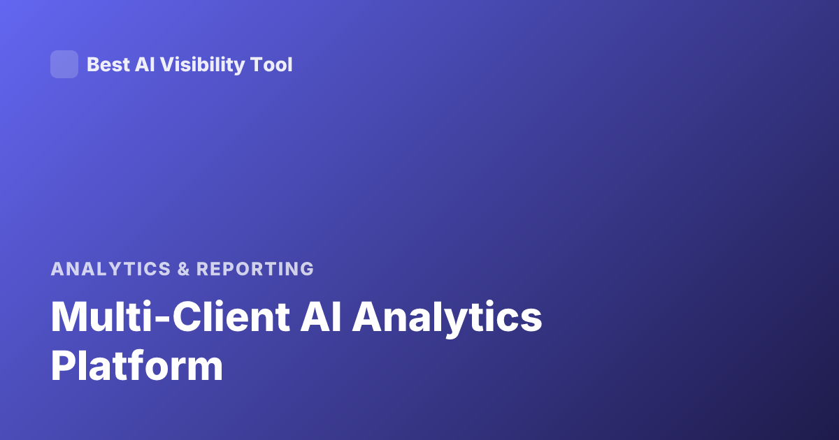 Multi-Client AI Analytics Platform
